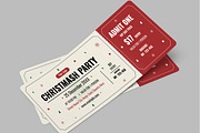 Christmas Event Ticket Layout, a Stationery Template by MightyDesign (Thumbnail 3 of 6)