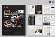 CSR Report Brochure Template, a Brochure Template by BrandPacks (Thumbnail 1 of 6)
