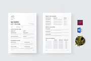 Scope Of Work | MS Word & Indesign, a Stationery Template by design_hut (Thumbnail 1 of 7)