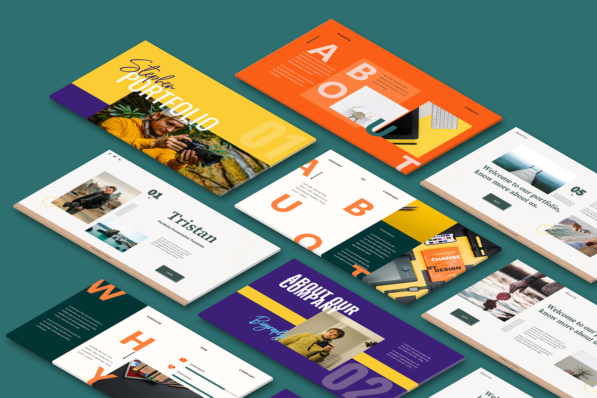 Portfolio Bundle Templates, a Presentation Template by deTheme (Photo 2 of 13)