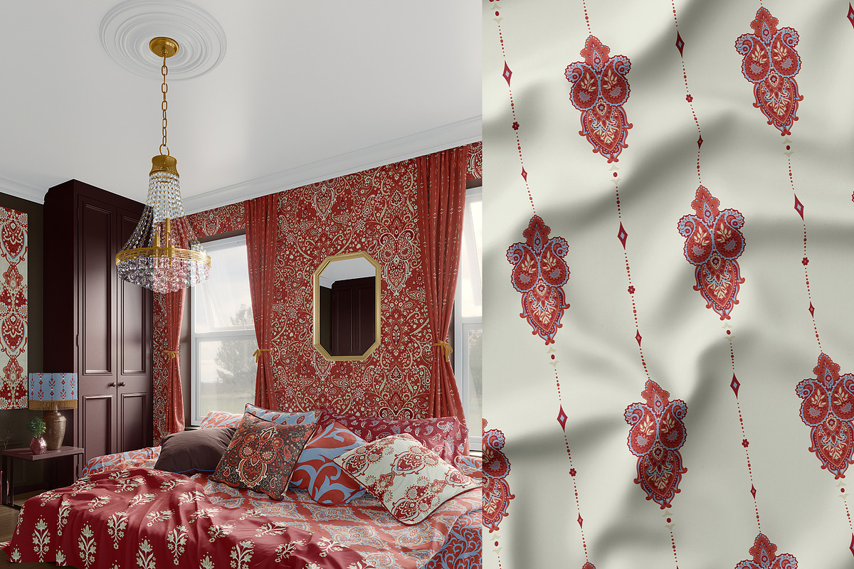 Bohemian Paisley Chic Pattern Set, a Pattern Graphic by Sonulkaster (Photo 8 of 9)