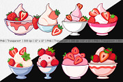 Strawberry Scoop Clipart, a Graphic by Artnoy (Thumbnail 2 of 5)