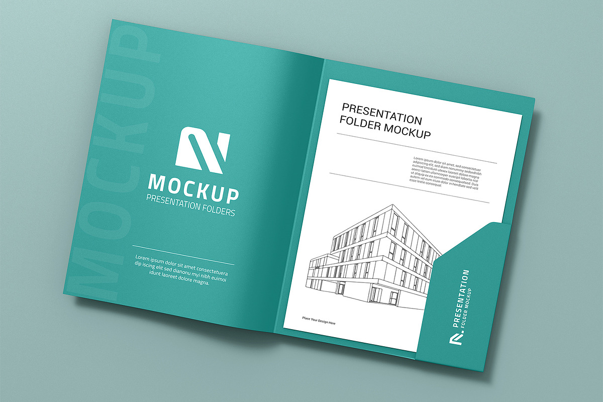 Presentation Folder PSD Mockup, a Product Mockup by graphypix (Photo 1 of 4)