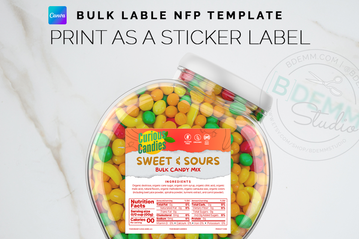 Editable Bulk Label Canva Template, a Branding & Logo Template by Bdemm Studio (Photo 6 of 7)