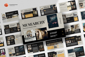 History Museum Powerpoint Template, a Presentation Template by fluffstudio