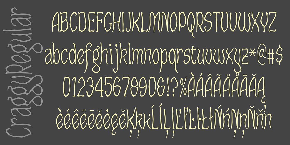 Craggy, a Handwritten Font by Ingrimayne Type (Photo 7 of 9)