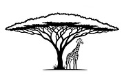 Giraffe Safari Silhouette Vector Bun, an Illustration by Designer_Momina (Thumbnail 27 of 51)