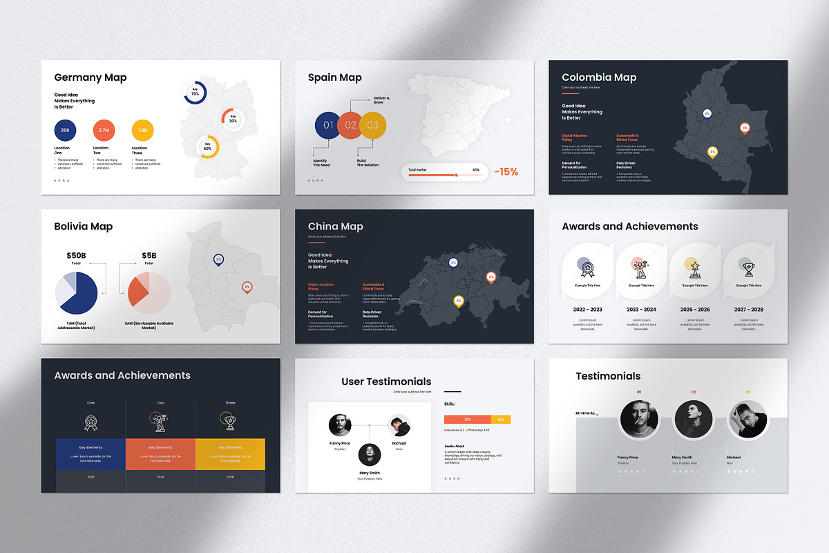 AURA | Pitch Deck Presentation, a Presentation Template by GoldenPixelStudio (Photo 26 of 28)