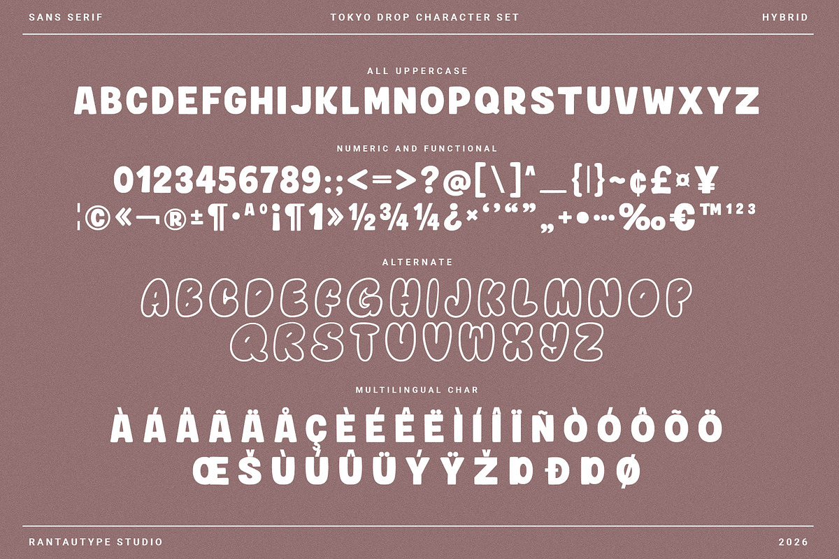 Tokyo Drop Hybrid Sans Serif Font, a Sans Serif Font by RantautypeStudio (Photo 15 of 15)