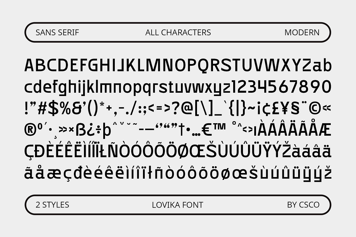 Lovika – Contemporary Font, a Sans Serif Font by Craft Supply Co. (Photo 8 of 8)