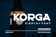 Korga - Display Font, a Serif Font by lelevien (Thumbnail 1 of 4)