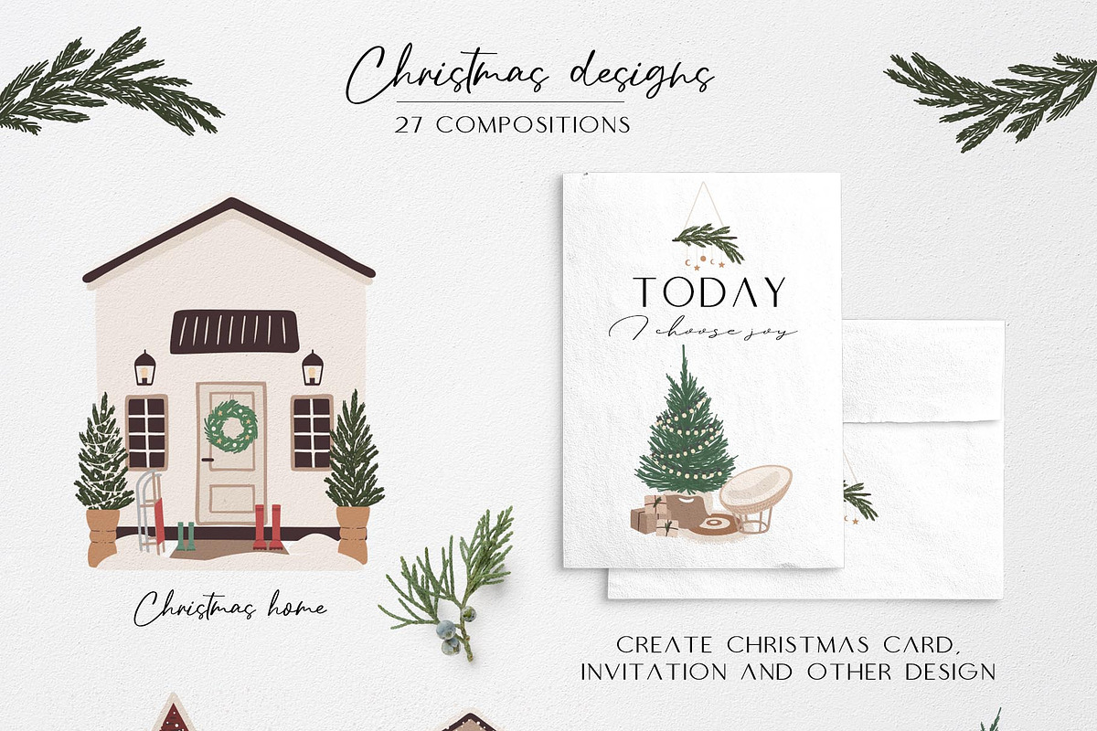 Christmas home collection, a Seasonal Illustration by Alisovna (Photo 5 of 11)