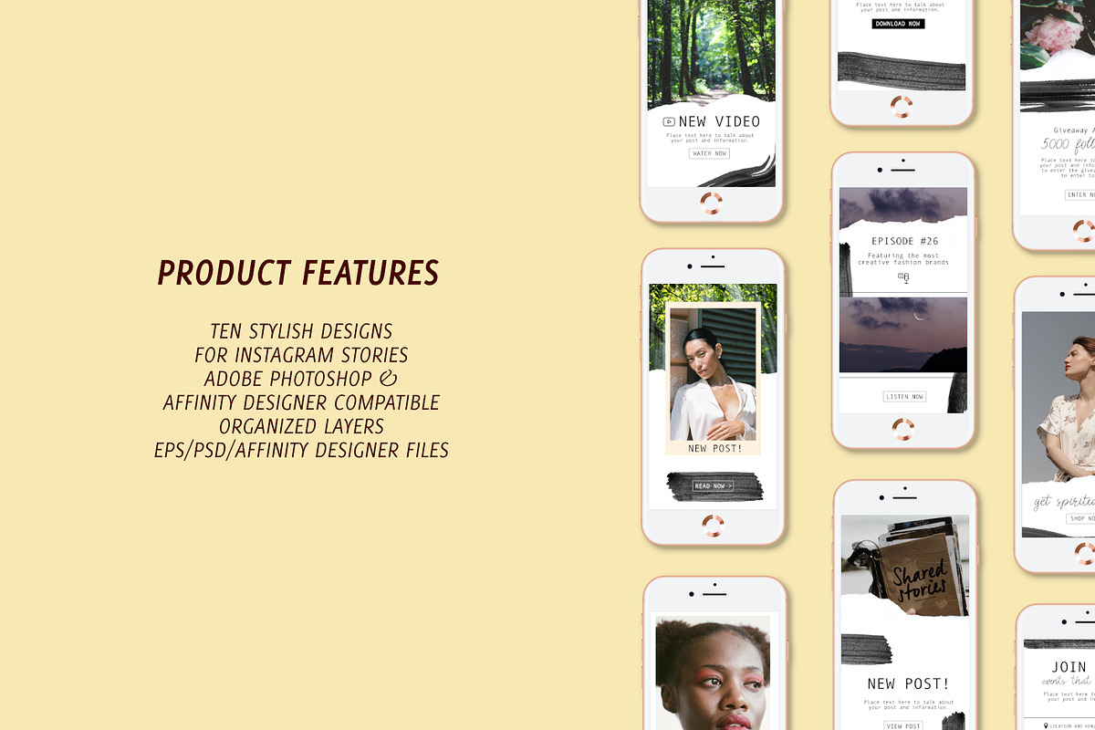 Editable Instastories Template, a Social Media Template by Bella+Sophia Creative (Photo 4 of 6)