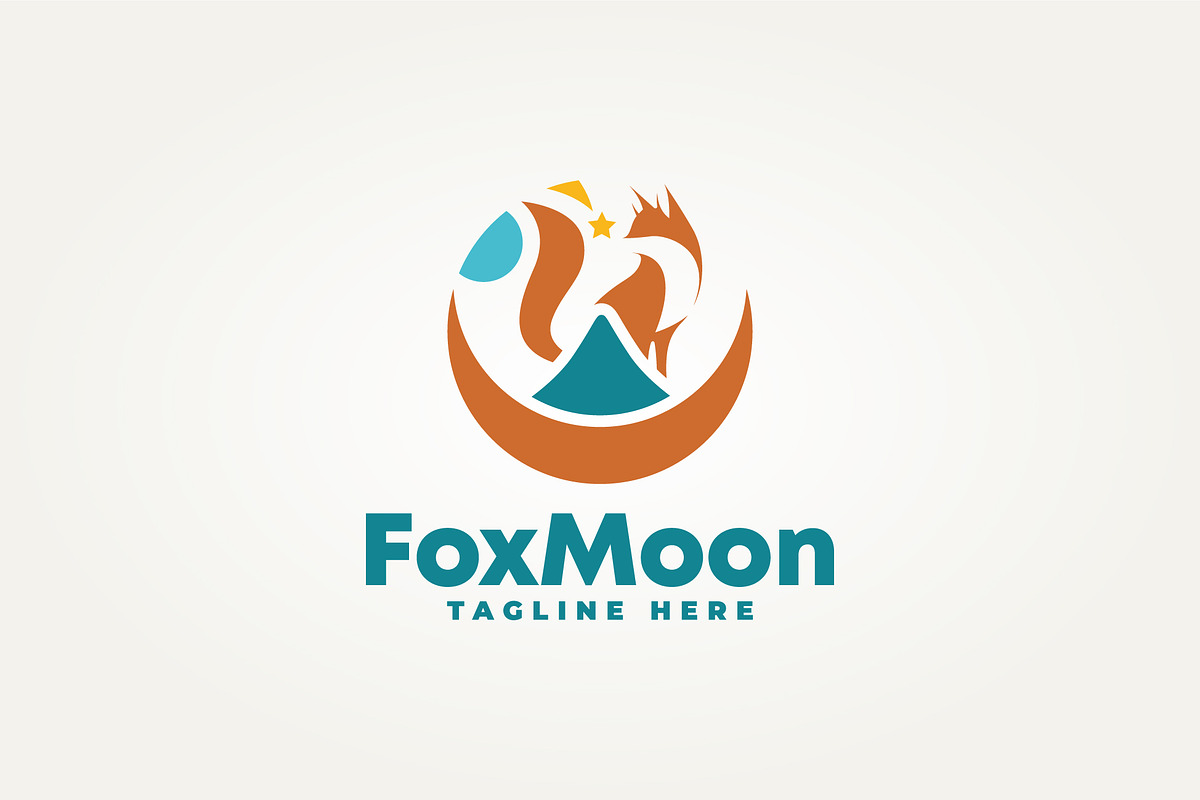 fox with view of the mountains logo, a Branding & Logo Template by Blazybone (Photo 2 of 2)