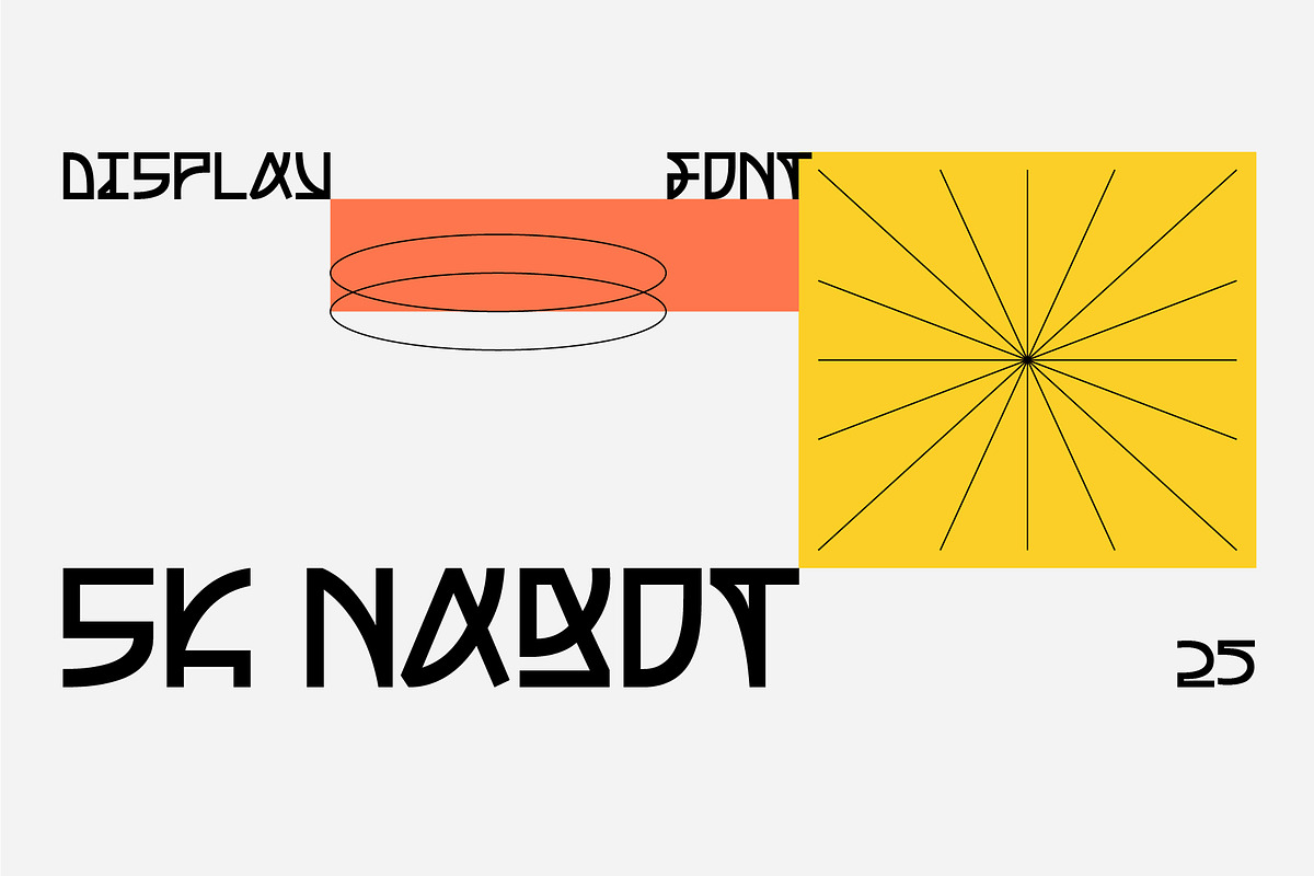 SK Nagot — Modern Decorative Font, a Font by Shriftovik Type Foundry (Photo 1 of 10)