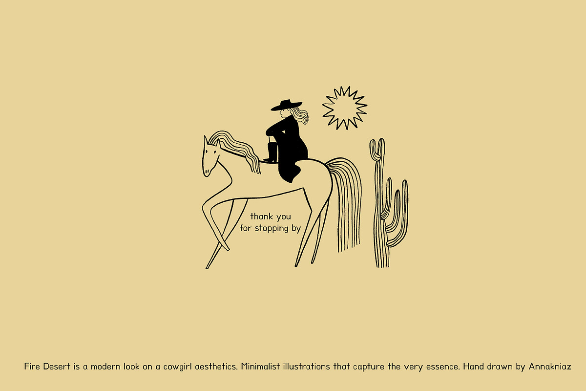 Fire Desert - cowgirl aesthetics, an Object Illustration by Annakniaz (Photo 15 of 15)