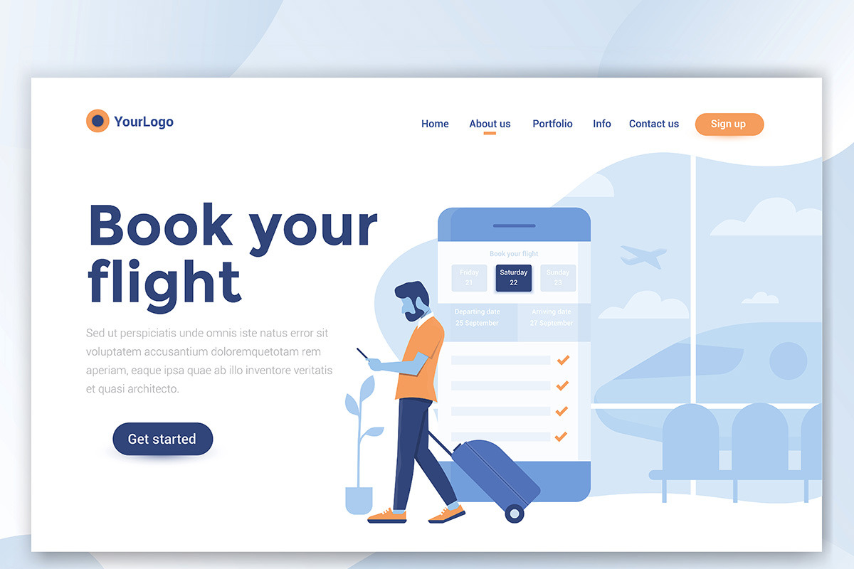 Landing page templates, an Education Illustration by Creative Graphics (Photo 3 of 12)