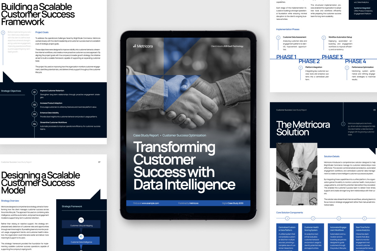 Digital SaaS Case Study Booklet, a Brochure Template by productype1 (Photo 5 of 6)