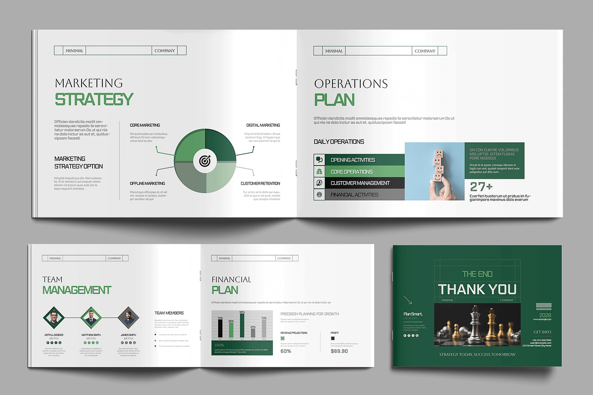 Modern Business Plan Template Design, a Brochure Template by MightyDesign (Photo 5 of 8)