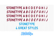 Stonetype, a Font by Kustomtype (Thumbnail 8 of 10)