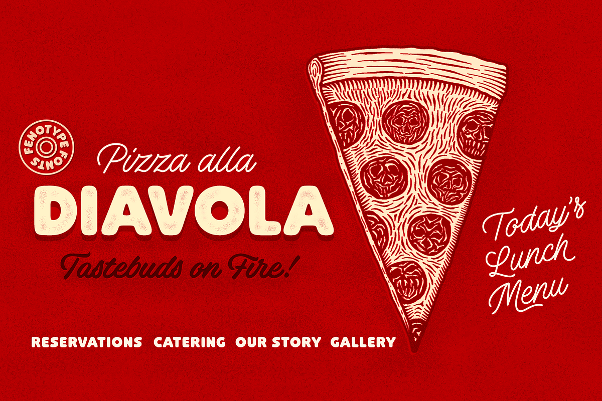 Omnipop Type Family Intro offer, a Script Font by Fenotype (Photo 7 of 12)