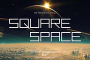 Square Space - Futuristic Font, a Sans Serif Font by Inventype Studio (Thumbnail 1 of 8)