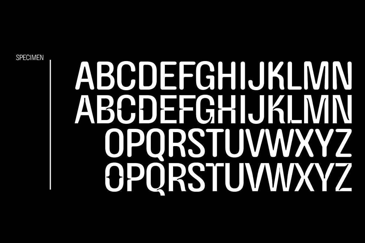 Avancar Condensed Font Family, a Sans Serif Font by Ryul Davidson (Photo 6 of 19)