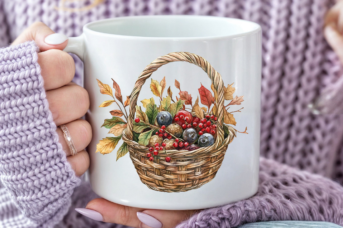 Watercolor Fall Woodland Clipart, an Illustration by Rose Art (Photo 5 of 7)