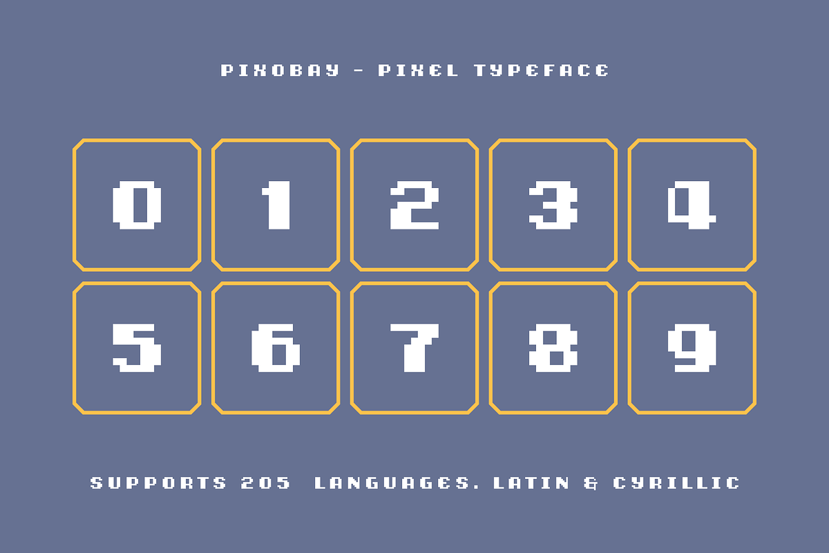 Pixobay - High-Impact Pixel Typeface, a Sans Serif Font by alpercakici (Photo 13 of 14)
