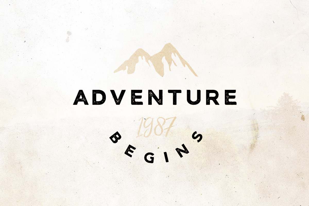 Agroable - Clean & Rough Font preview 6