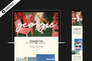 Showit Website Template Georgie