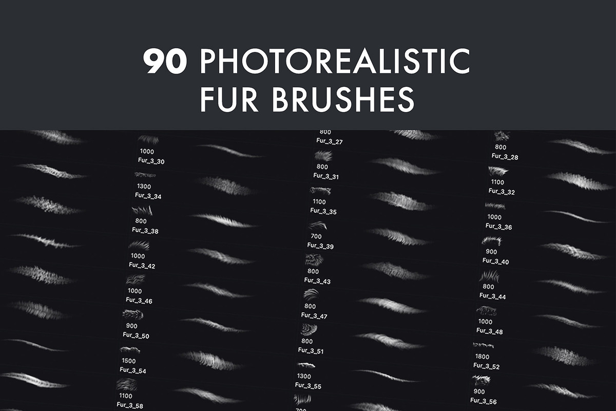 Fur 3 Brush Set, a Brush Add-On by Zsolt Kosa Art (Photo 5 of 6)