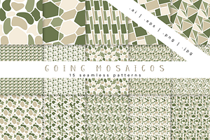 Going Mosaicos Seamless Patterns