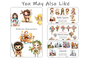 Watercolor Nativity Clipart,, a Decorative Illustration by stickermadness (Thumbnail 5 of 5)