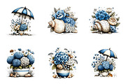 Whimsical Coastal Clipart, an Illustration by SinaCreation (Thumbnail 2 of 7)