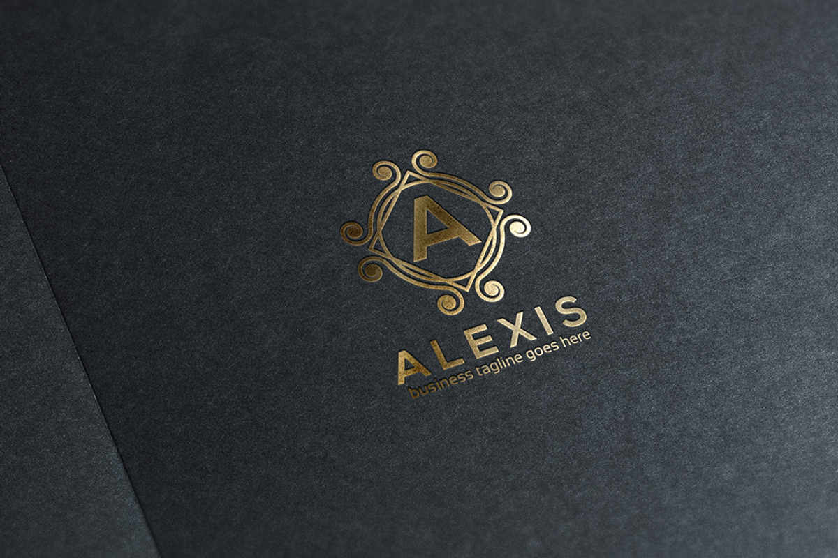 Alexis Letter Crest Logo, a Branding & Logo Template by Slim Studio