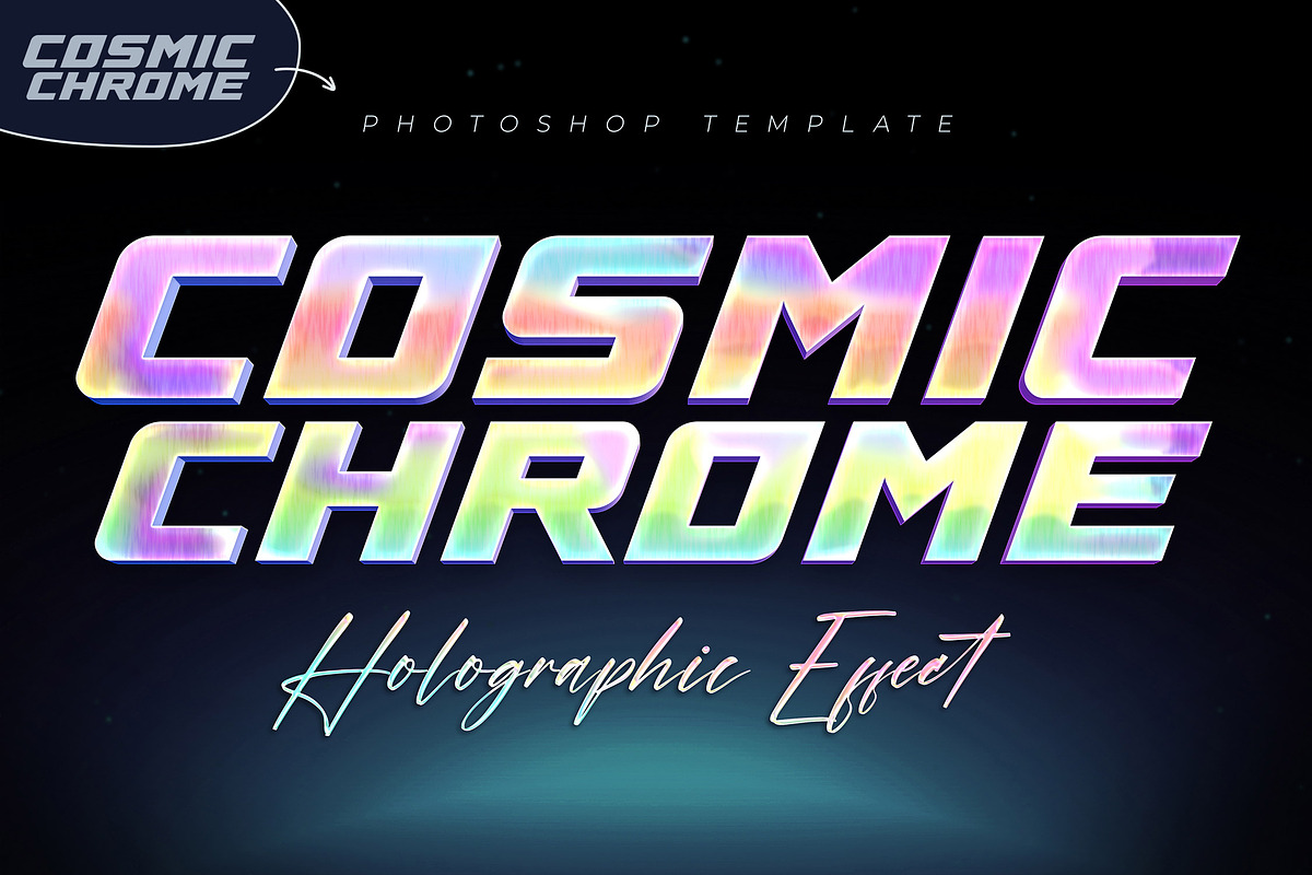 Holographic Text Effects, a Layer Style Add-On by Andrew Skoch Design (Photo 5 of 8)