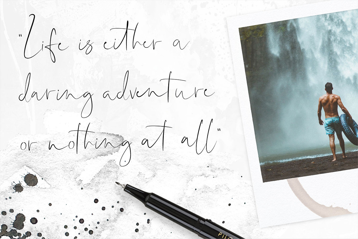 Shallou Signature Script Typeface preview 8