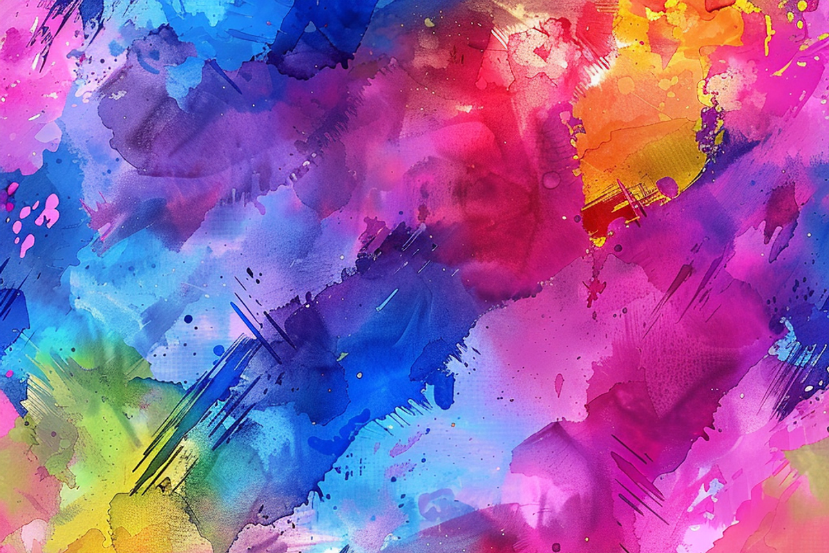 Neon Watercolor Texture, a Pattern Graphic by Printable Treasure (Photo 9 of 10)