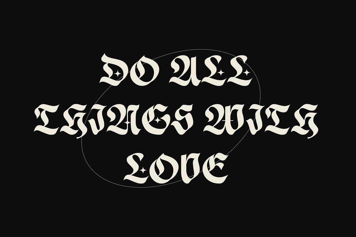 ED Morrigan Typeface, a Blackletter Font by Emyself Design (Photo 10 of 11)