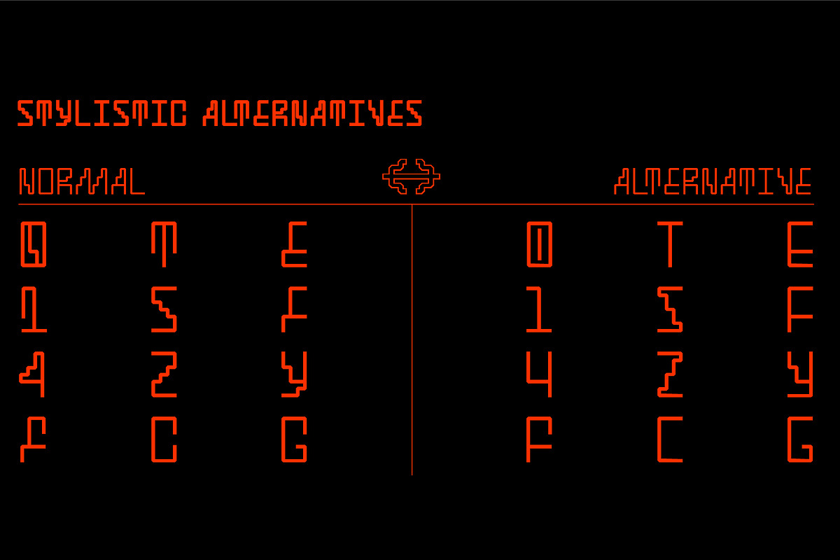 SK Cynic — Industrial Geometric Font, a Font by Shriftovik Type Foundry (Photo 8 of 12)