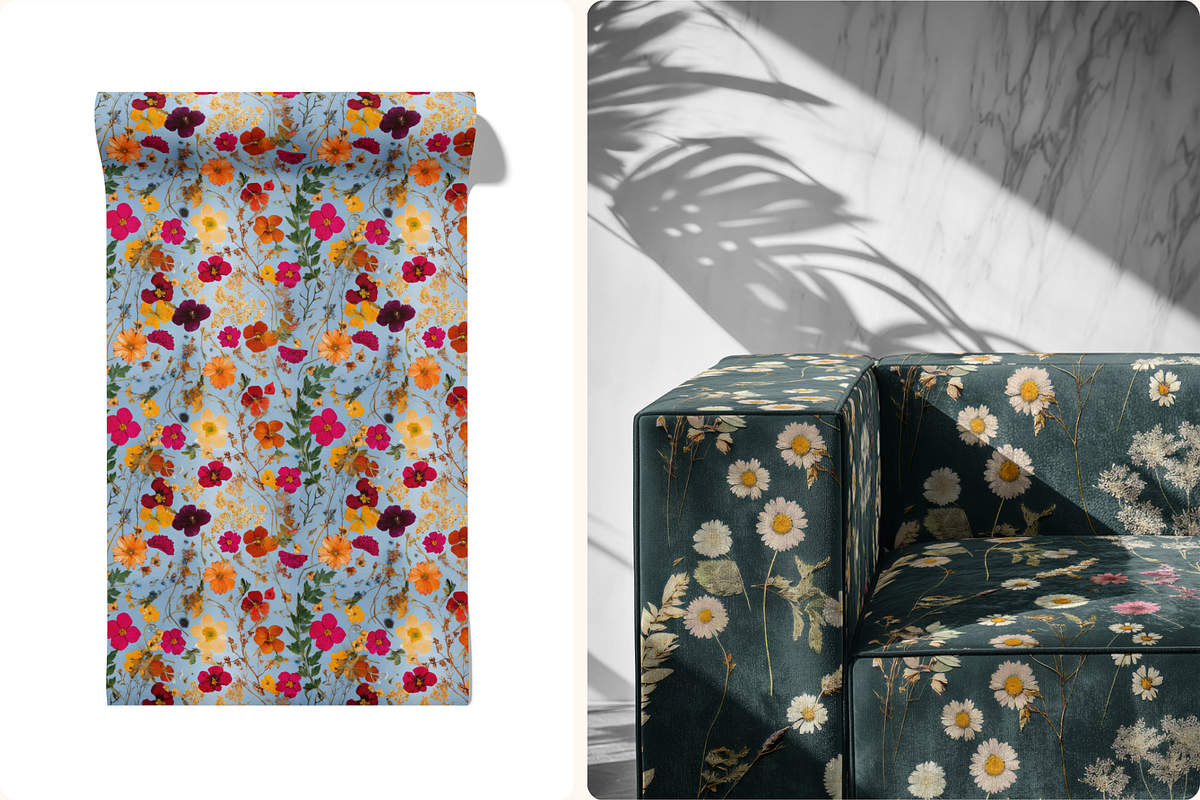 Twilight Herbarium Pressed Florals, a Pattern Graphic by Ninterints (Photo 17 of 17)