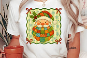 Vintage Santa Claus Face Patchwork P, an Illustration by Libby Wishes (Thumbnail 5 of 8)