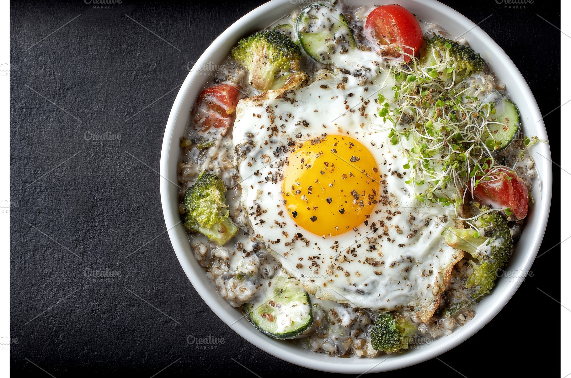 Healthy balanced food is exemplified, a Food & Drink Photo by ZinetroN
