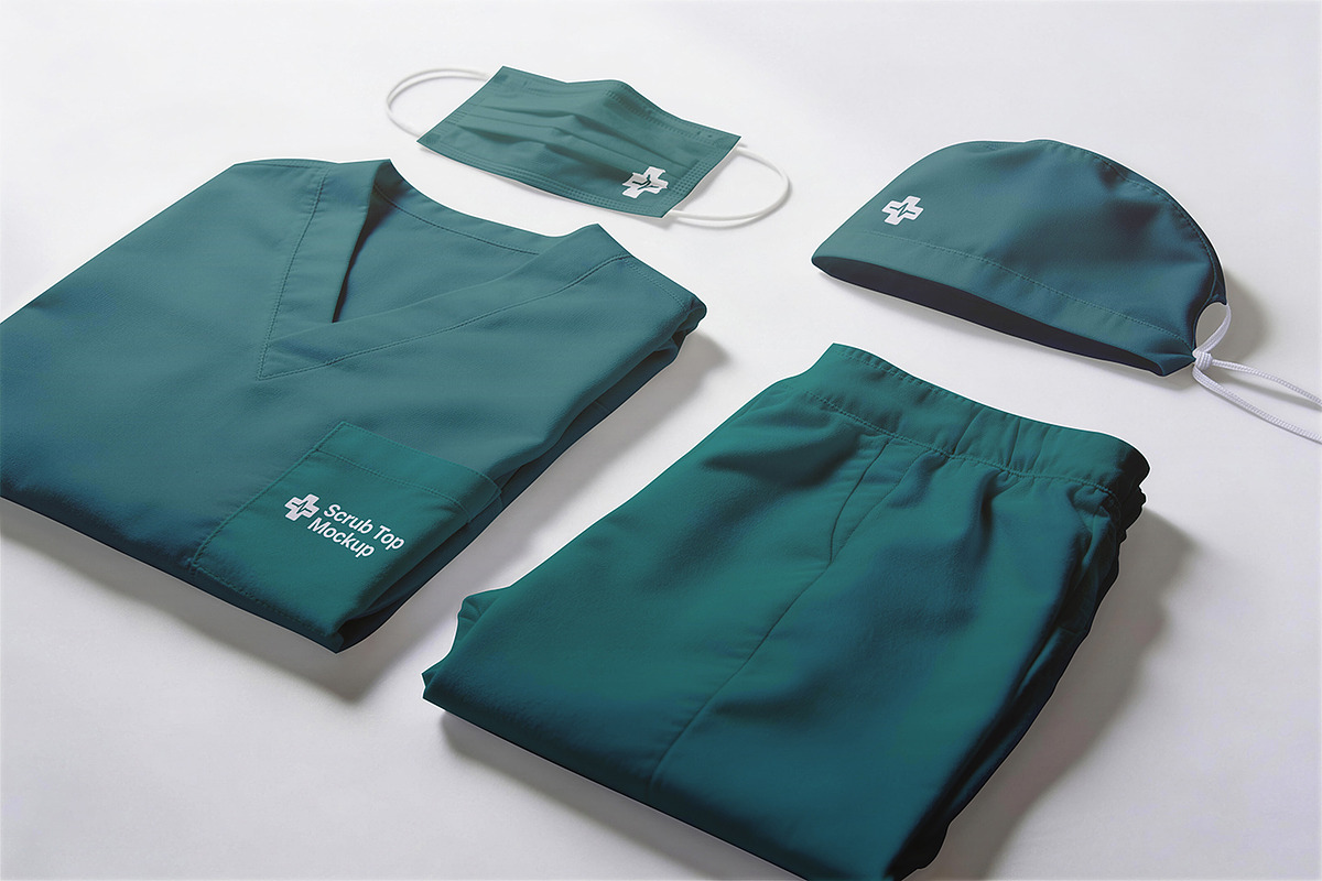 Medical Scrub Set Mockup, a Product Mockup by Pitchlook.Studio (Photo 2 of 4)