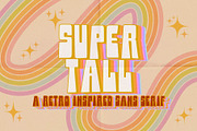 Super Tall - Retro Sans Serif Font, a Sans Serif Font by Dear Darling Design (Thumbnail 1 of 6)