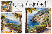Weekend in Amalfi Coast, a Seasonal Illustration by todidesign (Thumbnail 4 of 6)