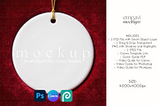 Xmas Ornament Mockup, a Household Mockup by EmpaviMockups (Thumbnail 1 of 6)