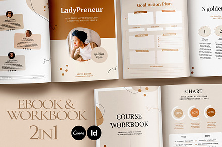 2in1 eBook + WorkBook for Course K, a Magazine Template by Mirazz