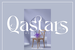 Qastars _ modern serif, a Serif Font by Penatic Studio